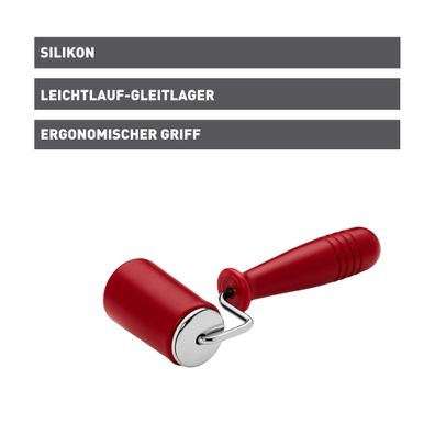 KAISER FlexRed Backform-Roller, Silikon, 6,5 cm 3201004535 4006932686165