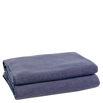 Zoeppritz Basis Soft-Fleece indigo blanket 540 65% Polyester, 35% Viscose 220x240