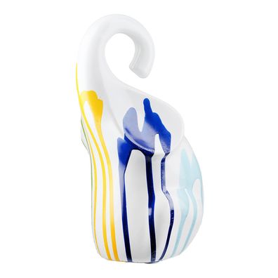 Gilde Figur, Elefant, "Colori", Keramik, weiß, VE 1, L. 12.5 cm, B. 14 cm, H. 26