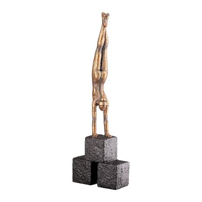 Gilde Skulptur, Frau, "Movement", Kunstharz, bronzefarben, VE 2, L. 4 cm, B. 9
