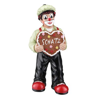 Gilde Clown, "Schatz", Kunstharz, mehrfarbig, VE 1, L. 4.5 cm, B. 6 cm, H. 12.5