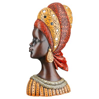 Gilde Figur, Frau, "Nosta", Kunstharz, braun, VE 2, L. 10 cm, B. 20 cm, H. 32 cm