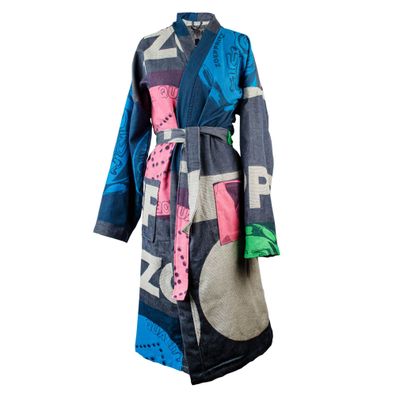 Zoeppritz Basis Patched denim bathrobe 545 100% Cotton L/XL 300430 denim L/XL