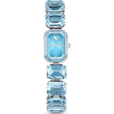 Swarovski Millenia: B LBLUE/LBLUE/STS Uhr, Armband im Oktagon-Schliff, Blau, Edels
