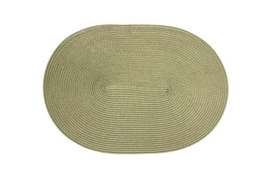 Continenta Tischset oval, schilfgrün 45x31 cm 6602 4017167660202 Vorteilset – 4