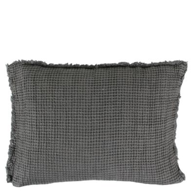 Zoeppritz Basis Honeybee charcoal cushion cover 970 100% Linen 40x60 700350 charco