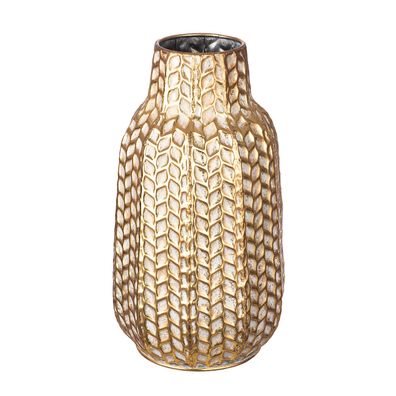 Casablanca Vase, "Belize", Metall, goldfarben, , H. 38 cm, D. 21 cm 69627