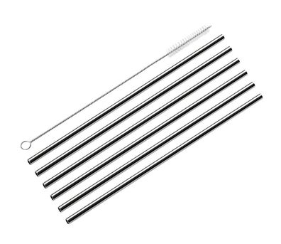 Cilio Trinkhalme STEEL, gerade 150650 4017166150650