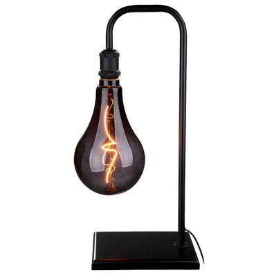 Gilde Tischleuchte, "Bulb", Metall, schwarz, VE 1, L. 17 cm, B. 28 cm, H. 57 cm