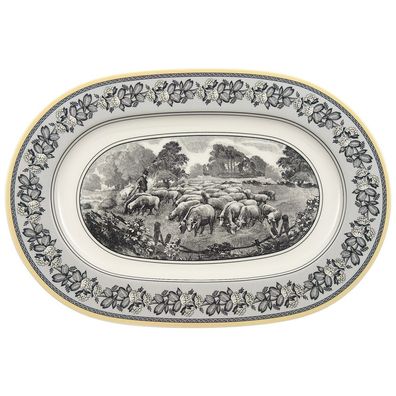 Villeroy & Boch – Audun Ferme Platte oval 342 x 135 x 18 mm – Premium Porcelain –