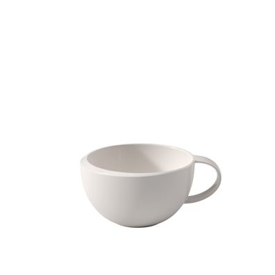 Villeroy & Boch Vorteilset 6 Stück NewMoon Kaffeeobertasse Premium Porcelain weiß