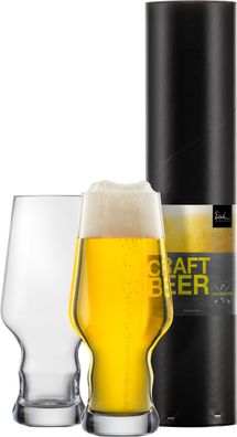 EISCH 2 Craft Beer Becher 203/62 in Geschenkröhre CRAFT BEER Experts 30020362