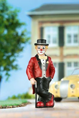 Gilde Clown, "Der Pfiffikus", Kunstharz, rot, VE 1, L. 4 cm, B. 6.5 cm, H. 15 cm