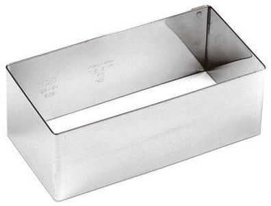 Pasticceria Paderno Ausstechform 12x6 cm Edelstahl/Rechteck 47426-07