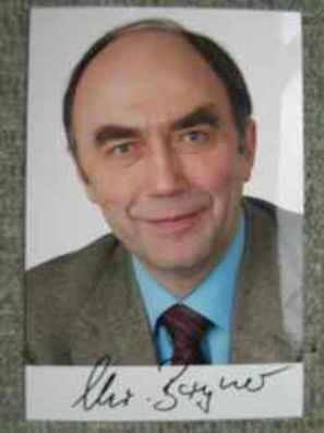 Sachsen-Anhalt Ministerpräsident CDU Dr. Christoph Bergner - handsigniertes Autogramm