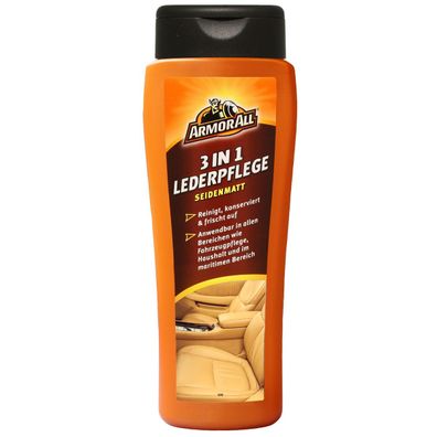 Armor All 3in1 Lederpflege Seidenmatt 250ml Reinigt & Frischt auf Leder Pflege
