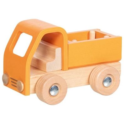 Pritschenwagen Laster Fahrzeug aus Holz, ab 2 Jahren, goki 55836
