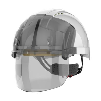 JSP EVO VISTAshield Schutzhelm beléftet Vollvisier Smoke weiß