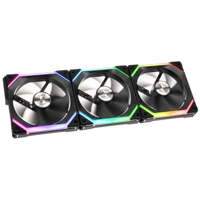 Lian Li UNI FAN SL120 RGB PWM 120mm Triple Pack Schwarz