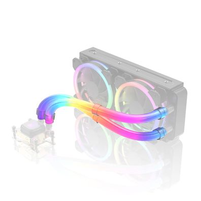 EZDIY-FAB ARGB LED Röhrenhélse 12mm fér AIO Schläuche 2er Set