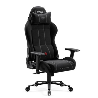 Gaming-Sessel aus Stoff, schwarz: Diablo X-One 2.0 Burned Black King