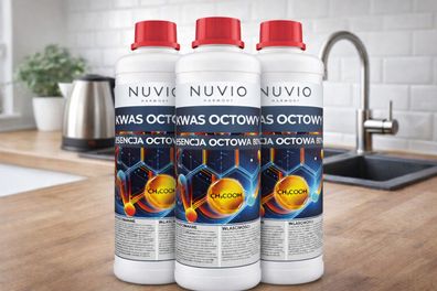 Essigsaeure 3x1L Essenz 80% Nuvio NUE