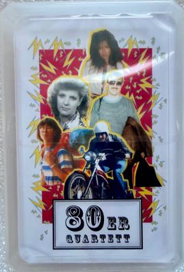 Das 80ger Quartett quartett. net Kartenspiel Partyspiel Erwachsenenspiel