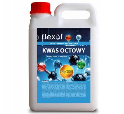 Essigsäure 2L Essigessenz 80% Flexol