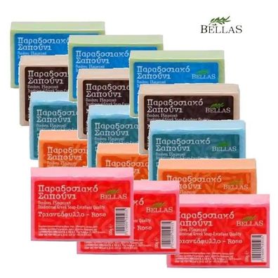 Olivenölseife Bellas 15x 100g Set 5x 3 traditionell hergestellt