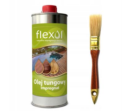 Tungöl für Holz 0,5L - naturreines Holzöl zur Imprägnierung und Pflege