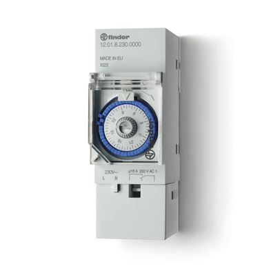 Finder 120182300000PAS Zeitschaltuhr Tagesprogramm mechanisch 16A