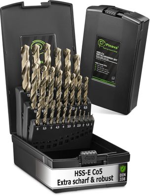 Pinava Metallbohrer Set HSS Cobalt Pro 23tlg 1 bis 13 mm