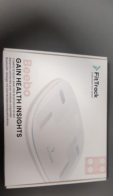 Fittrack Beebo Smart Waage Bluetooth Glas weiß Schwangerschaftsmodus