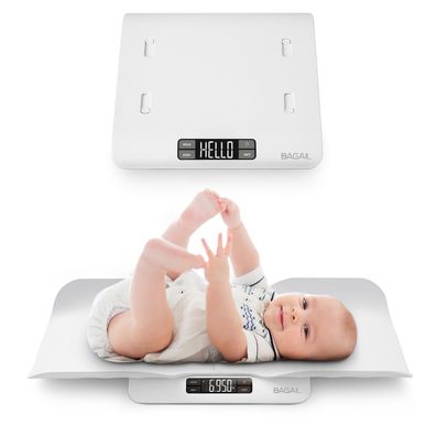 BAGAIL Babywaage digital bis 30 kg mit Wiegefläche und Kleinkindmodus