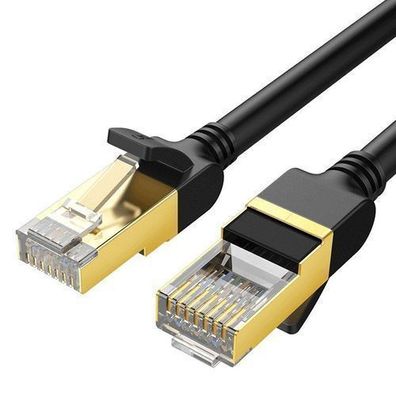 Ugreen Hochleistungs-Ethernet-Kabel RJ45 Cat 7 STP LAN 10Gbps 2 Meter Schwarz
