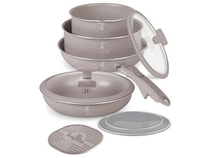 Berlinger Haus BH-8255 Taupe Kollektion 9-teiliges Tafelservice - Taupe