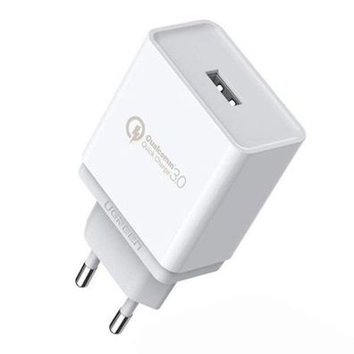 Ugreen CD122 USB Ladegerät 18W 3A Quick Charge 3.0 Weiß