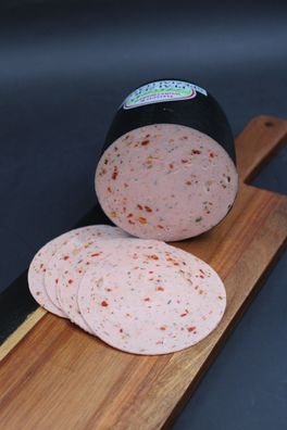 Pfälzer Spezialitäten Tomate-Basilikum Lyoner (90er Stange, ca. 2,6 kg)