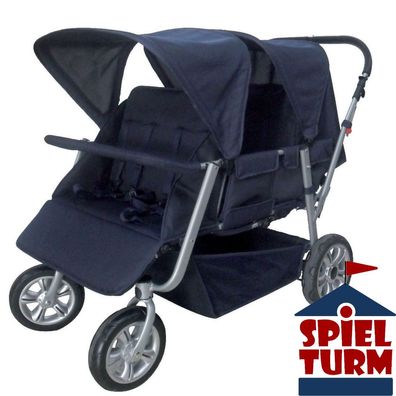 Krippenwagen Helena inkl. Regenschutz - Farbe: Blau