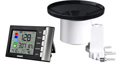 Drahtloser digitaler Regenmesser WH5360 mit Innentemperatur Luftfeuchte