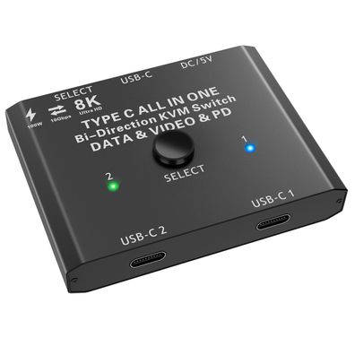 Youtinghdav USB-C KVM Switch 2 Port 8K 60Hz 4K 120Hz 10Gbps