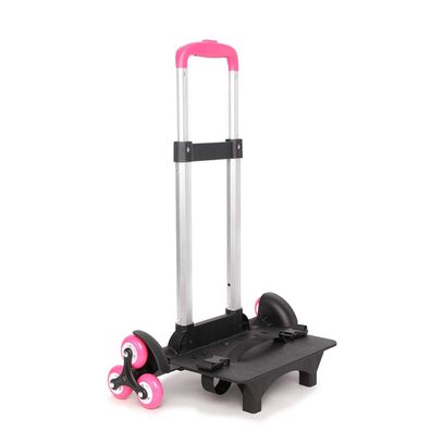 Protauri faltbarer Trolley fér Schultaschen 6 Räder rosa
