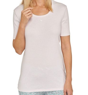 Schiesser - Damen Schlafshirt halbarm rosé