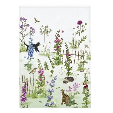 Geschirrtuch Stockrosen, Grätz Verlag, Daniela Drescher, TU 46628