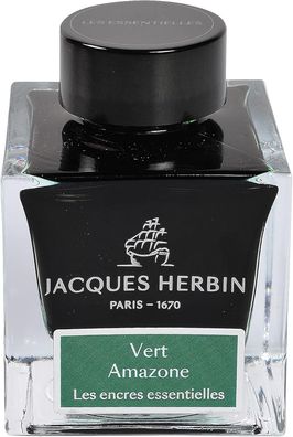 Jacques Herbin 13137JT - Tintenflakon 50 ml Essentielles, für Füllfederhalter und Tin