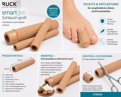 Ruck Smartgel Schlauch groß 15 cm 14 mm individuell zuschneidbar