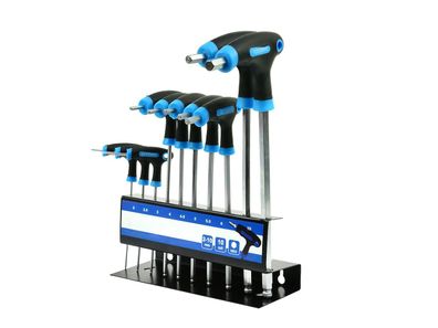 Innensechskant-Stiftschlüssel-Satz T-Griff – 10-tlg. 2–10 mm