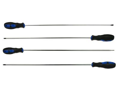 Schraubendreher-Satz Extra Lang – 4-tlg. 450 mm | PH1/PH2/SL4/SL6