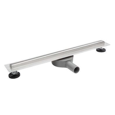 Duschrinnen Edelstahl SLIM & LOW Proline 90 cm in Silber | Komplettset Bodenablauf