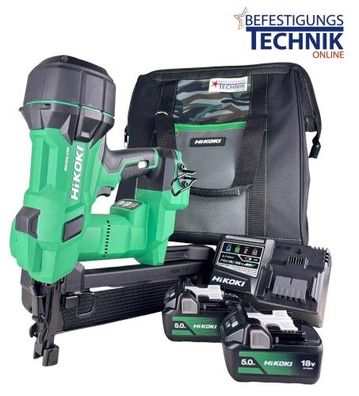 Hikoki Akku Klammergerät N1808DA 2x5,0Ah 25-50mm für Klammern Prebena L / Z / Q Haubo